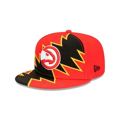 Red Atlanta Hawks Hat - New Era NBA Flash 9FIFTY Snapback Caps USA7051682